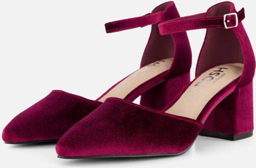POSH by Poelman Pumps bordeauxrood Textiel Dames