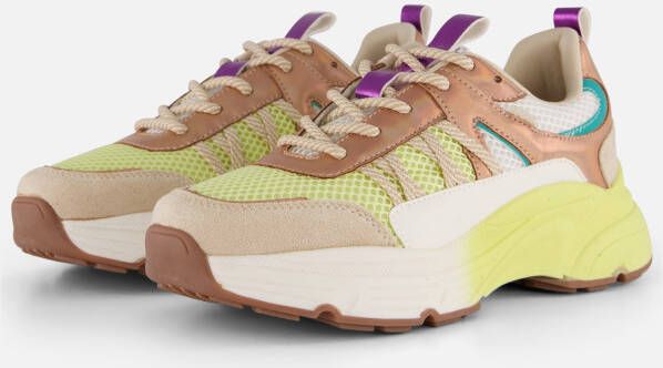 POSH by Poelman Sneakers beige Textiel Dames