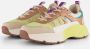 POSH by Poelman Sneakers beige Textiel Dames - Thumbnail 2