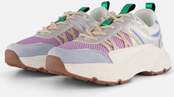 POSH by Poelman Sneakers blauw Textiel Dames