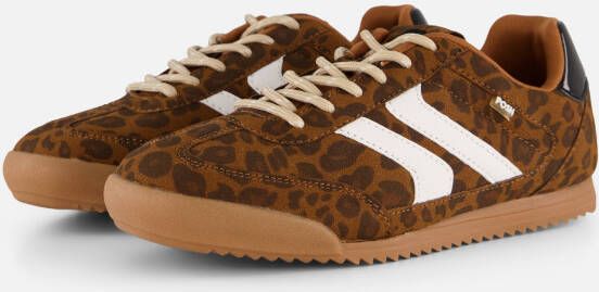 POSH by Poelman Sneakers bruin Pu Dames