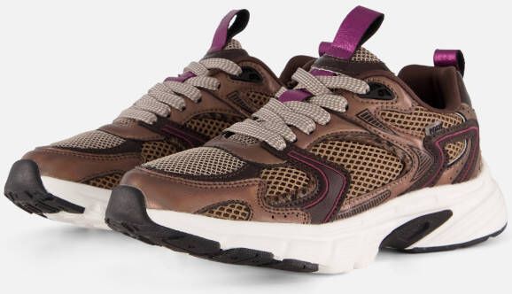 POSH by Poelman Sneakers bruin Synthetisch Dames