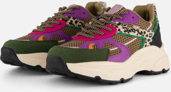 POSH by Poelman Sneakers groen Synthetisch Dames