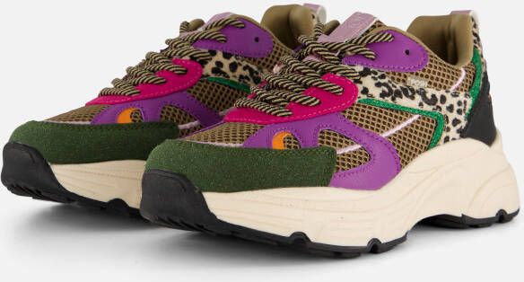 POSH by Poelman Sneakers groen Synthetisch Dames