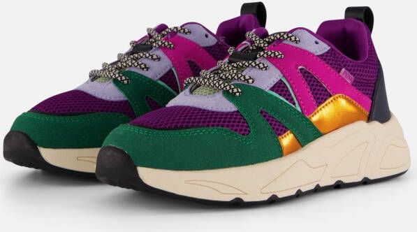 POSH by Poelman Sneakers paars Synthetisch