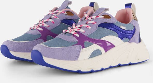POSH by Poelman Sneakers paars Textiel Dames