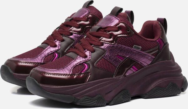 POSH by Poelman Sneakers rood Synthetisch Dames