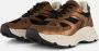 PS Poelman Sneakers Metallic bruin Leer Dames - Thumbnail 1