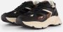 PS Poelman Sneakers Metallic zwart Leer Dames - Thumbnail 1