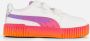 Puma Carina 2.0 Trolls sneakers wit fuchsia oranje Jongens Meisjes Suede 24 - Thumbnail 1