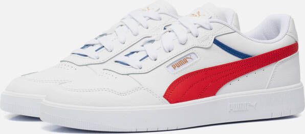 Puma Court Ultra Sneakers wit Imitatieleer