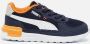 PUMA Graviton Sneakers Peuters Donkerblauw Wit Oranje - Thumbnail 2