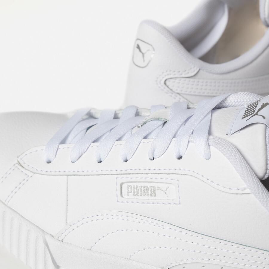 PUMA Carina Crew sneakers wit Imitatieleer Dames - Foto 4