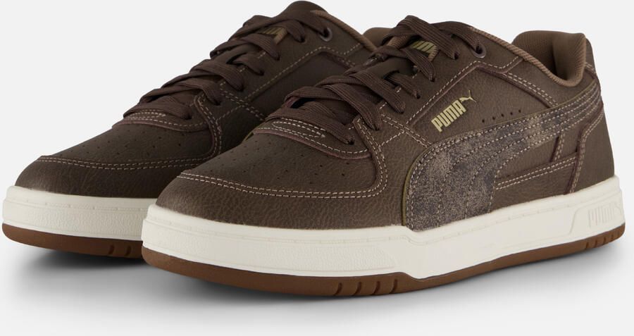 PUMA Caven III Crafted Leather Unisex Sneakers Chocolate-Cashew Brown-Gum - Foto 4