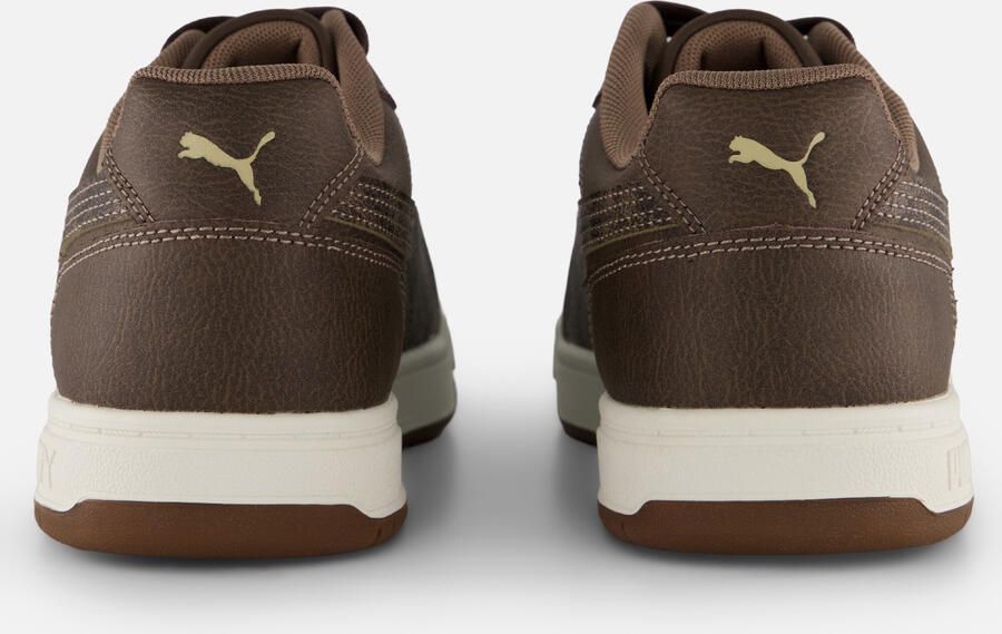 PUMA Caven III Crafted Leather Unisex Sneakers Chocolate-Cashew Brown-Gum - Foto 3