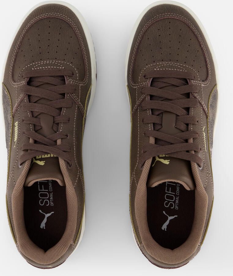 PUMA Caven III Crafted Leather Unisex Sneakers Chocolate-Cashew Brown-Gum - Foto 2