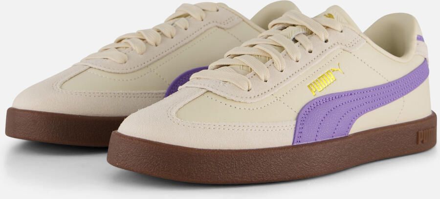 PUMA Club II Era Jr Unisex Sneakers Lavender Alert-Alpine Snow- Gold