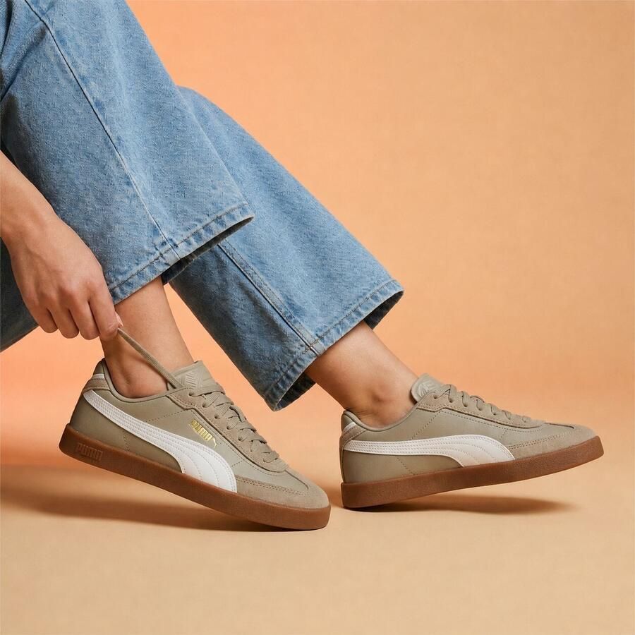 PUMA Club II Era Unisex Sneakers Ice Coffee- White