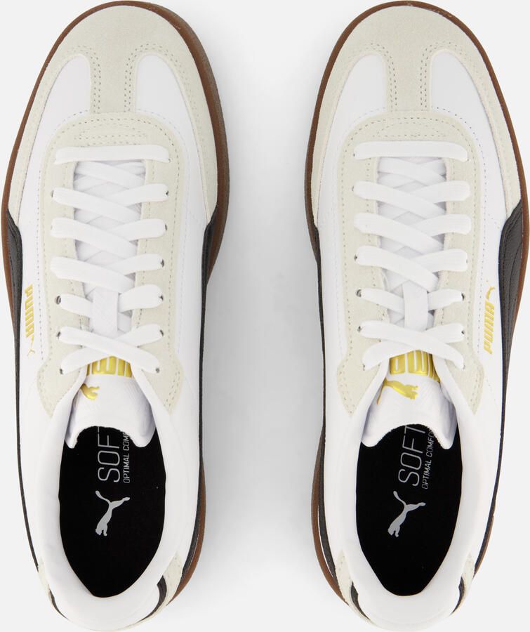 Puma Sneakersy skórzane z obszyciem w kontrastowym kolorze model Club II Era - Foto 3
