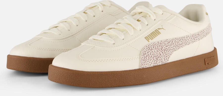 Puma Club II Era Topcat sneakers met panterprint ecru lichtroze - Foto 8