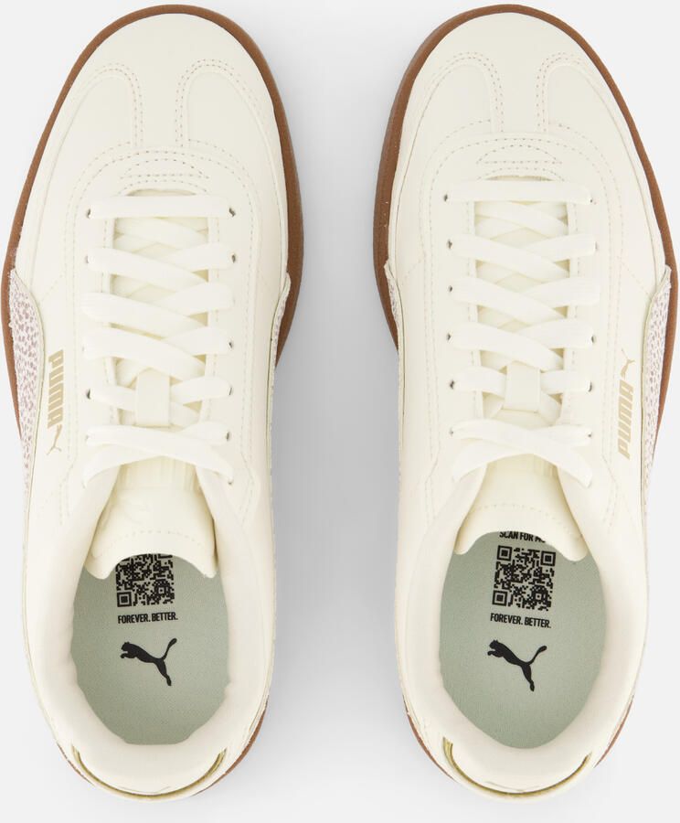 Puma Club II Era Topcat sneakers met panterprint ecru lichtroze - Foto 5
