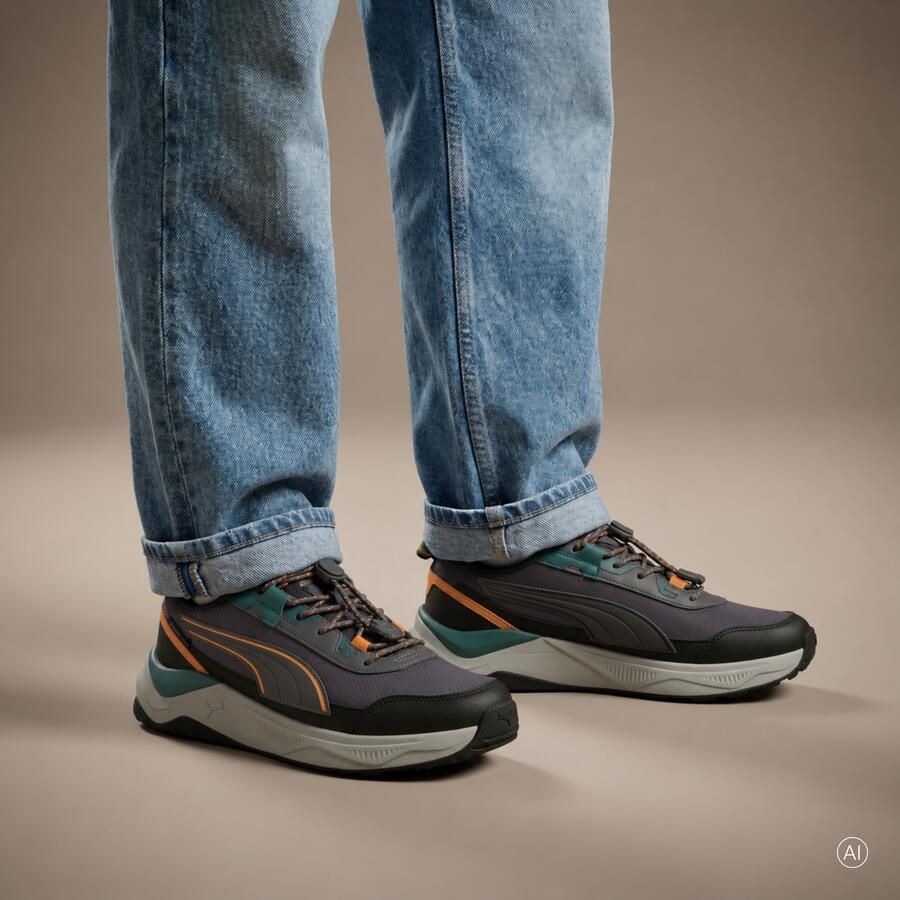Puma Evolve 2.0 Trail sneakers grijsbruin oranje