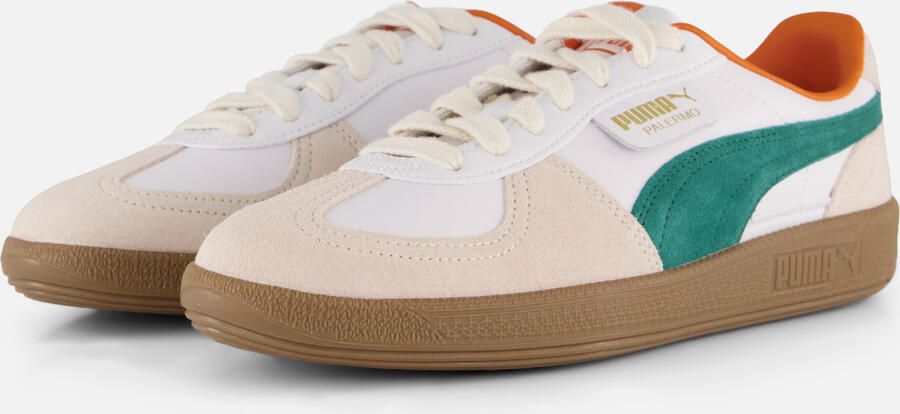 PUMA Palermo Lth Sneakers wit Suéde