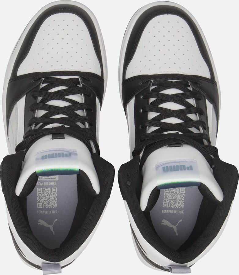 PUMA Rebound V6 Mid Space Belle Jr Meisjes Sneakers Black-Lilac Crush- White - Foto 5