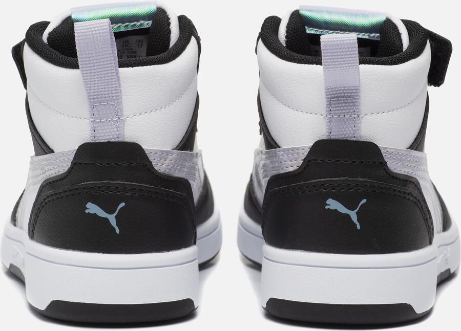PUMA Rebound V6 Mid Space Belle AC+ PS Meisjes Sneakers Black-Lilac Crush- White - Foto 4