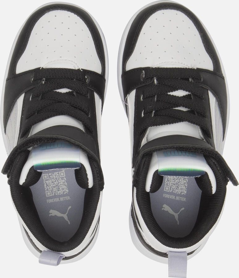 PUMA Rebound V6 Mid Space Belle AC+ PS Meisjes Sneakers Black-Lilac Crush- White - Foto 5