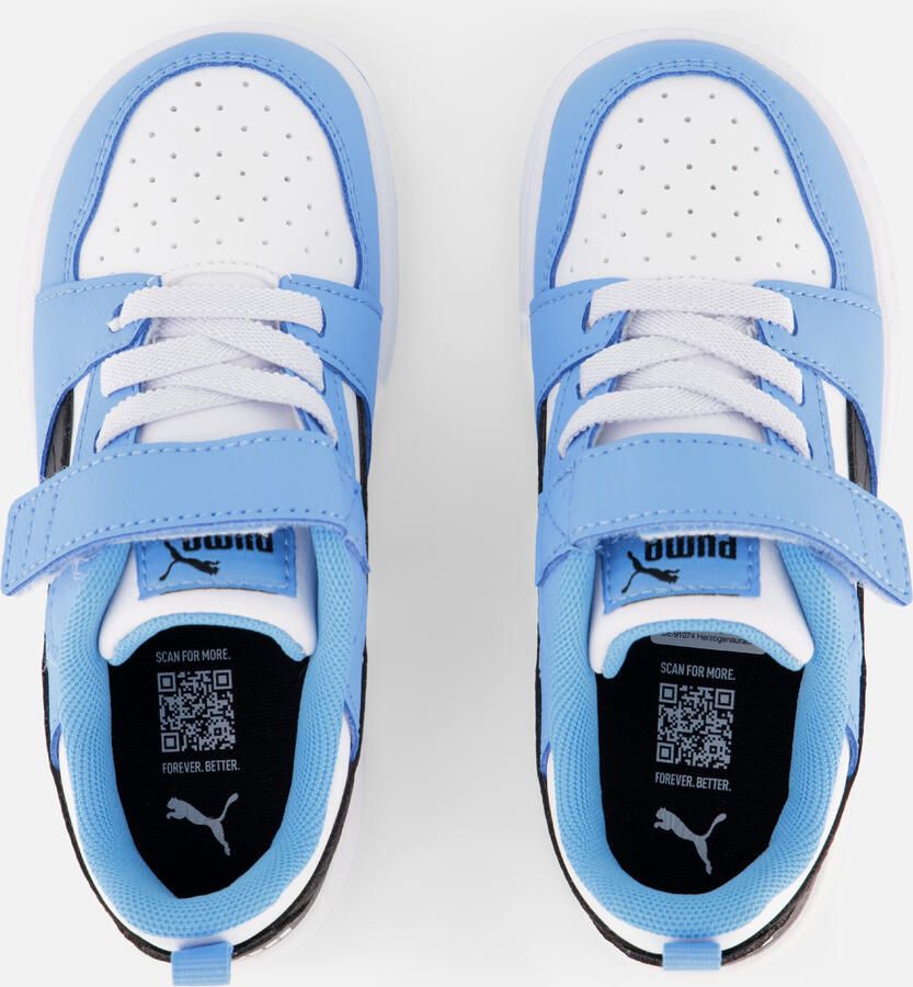 PUMA Rebound V6 Lo AC+ PS Unisex Sneakers Team Light Blue- Black- White - Foto 4