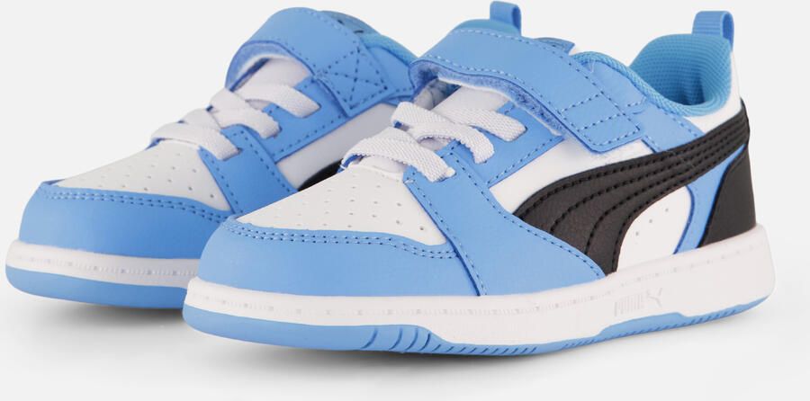 PUMA Rebound V6 Lo AC+ PS Unisex Sneakers Team Light Blue- Black- White - Foto 8