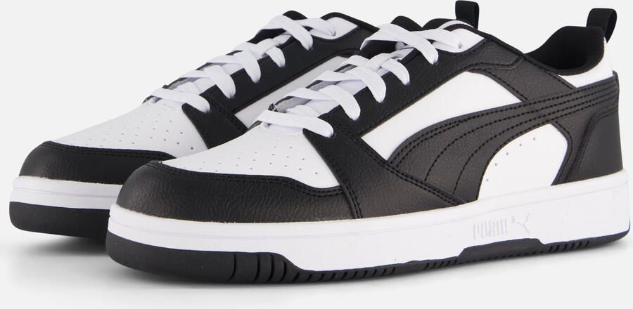 Puma Rebound V6 Low Jr Fashion sneakers Schoenen white black 37.5 beschikbare maaten:37.5