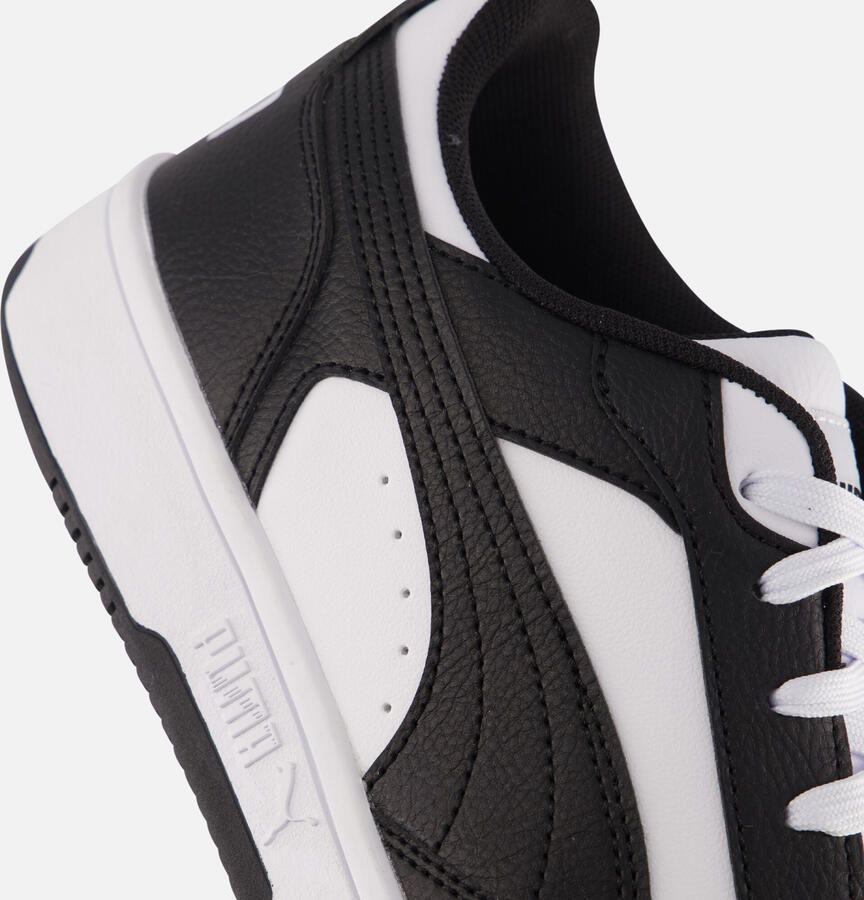 Puma Rebound V6 Lo sneakers wit zwart Jongens Meisjes Imitatieleer Meerkleurig 31 - Foto 7