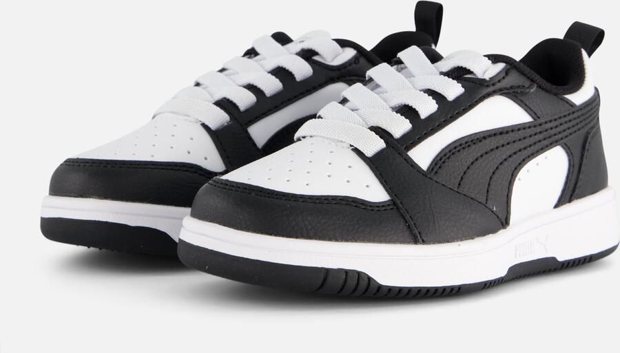 Puma Rebound V6 Lo sneakers wit zwart Imitatieleer Meerkleurig 30