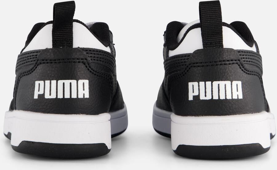 Puma Rebound V6 Lo sneakers wit zwart Jongens Meisjes Imitatieleer Meerkleurig 28 - Foto 3