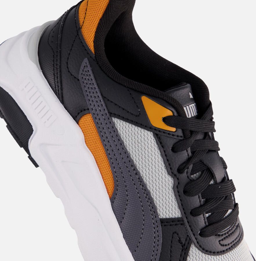 Puma Trinity 2 LT mesh sneakers lichtgrijs oranje - Foto 7