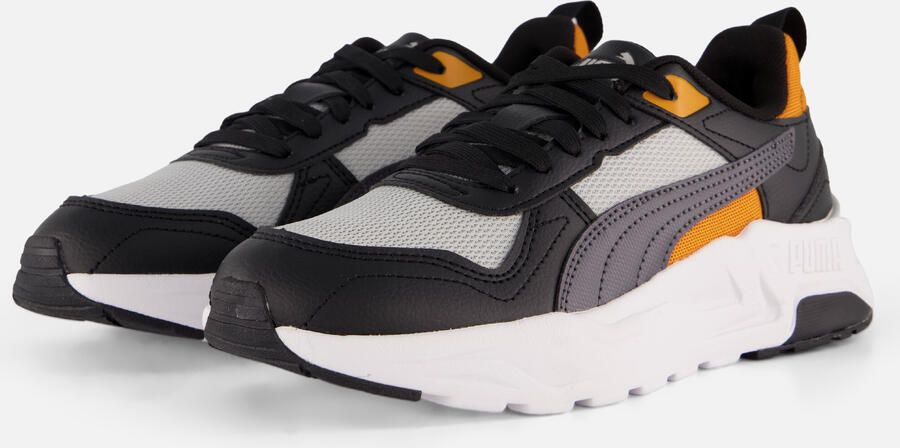 Puma Trinity 2 LT mesh sneakers lichtgrijs oranje - Foto 8
