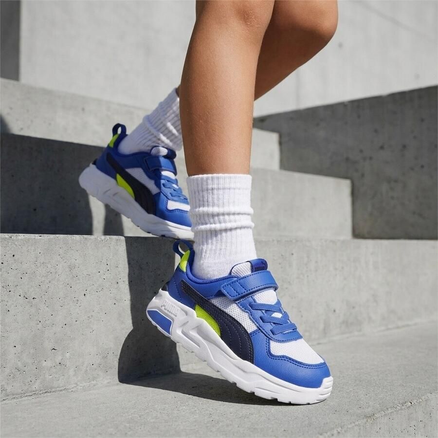 PUMA Trinity 2 LT AC+ INF kinder sneakers blauw wit - Foto 5