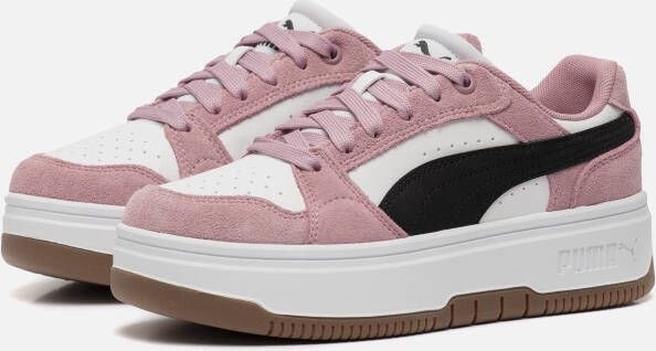 PUMA Rebound Femme Low SD Dames Sneakers White- Black-Poised Pink