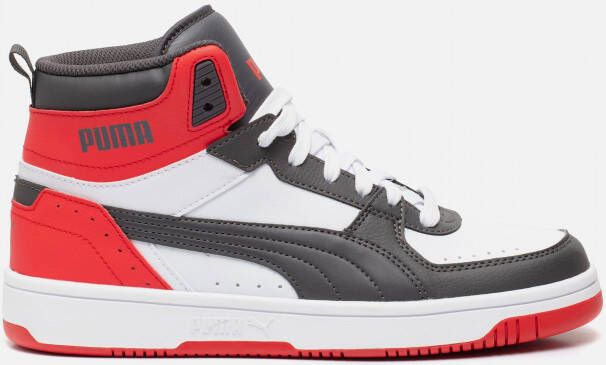 Puma rebound joy mid sneakers zwart rood heren