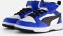 Puma Rebound v6 Mid V6 Mid sneakers wit zwart blauw Imitatieleer 28 - Thumbnail 3