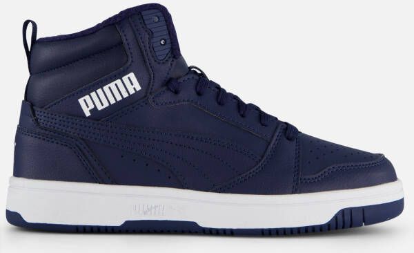 Puma Rebound V6 Mid sneaker donkerblauw Imitatieleer 39 Sneakers