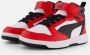 Puma Rebound v6 Mid V6 Mid sneakers wit zwart rood Imitatieleer 28 - Thumbnail 4