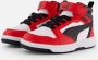 Puma Rebound v6 Mid V6 Mid sneakers wit zwart rood Imitatieleer 30 - Thumbnail 3