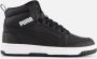 Puma Rebound V6 Mid sneaker zwart wit Jongens Meisjes Imitatieleer 36 Sneakers - Thumbnail 2
