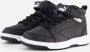 Puma Rebound V6 Mid sneaker zwart wit Jongens Meisjes Imitatieleer 36 Sneakers - Thumbnail 2