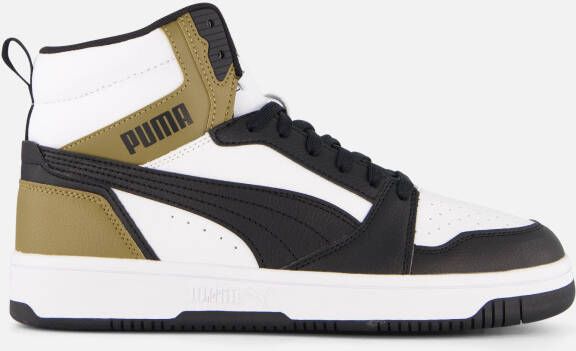 Puma Rebound V6 Sneakers zwart Imitatieleer