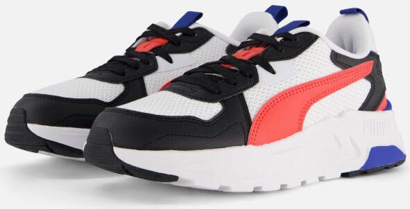 Puma Trinity Lite Jr sneakers wit rood zwart Mesh Meerkleurig 35.5 - Foto 3