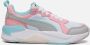 Puma Carina Street leren sneakers wit lichtblauw lichtgrijs Meisjes Leer 35.5 - Thumbnail 3